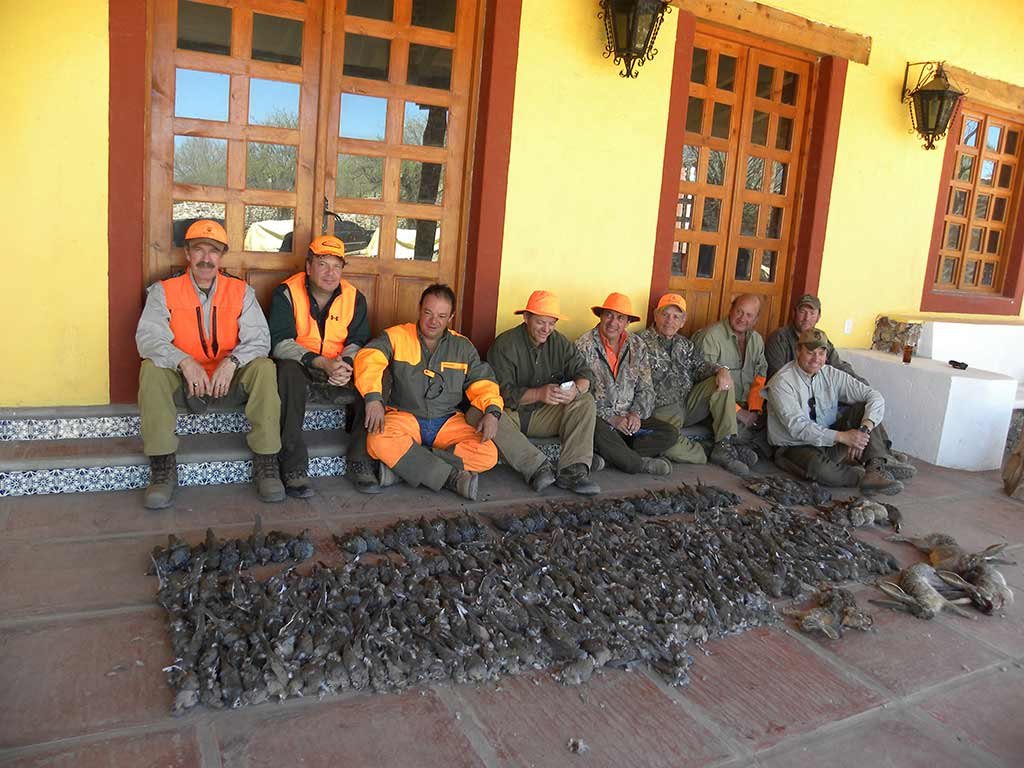 A hunting group at the hacienda