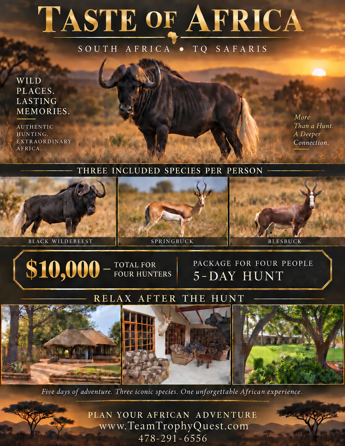 Taste of Africa — TQ Safaris five-day South Africa hunting special